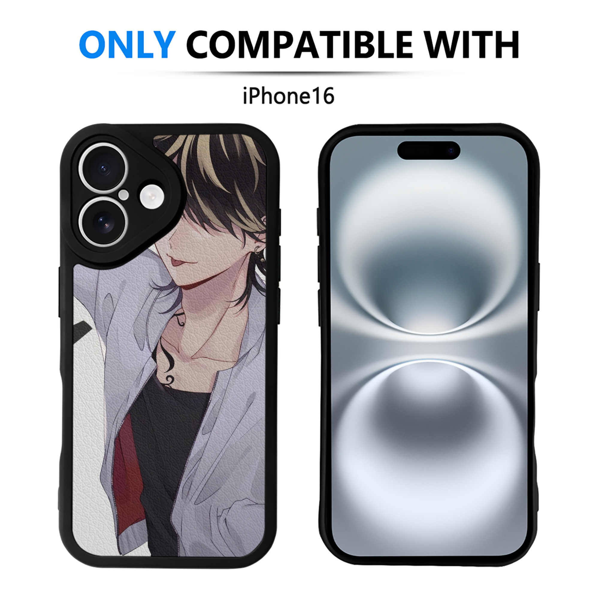 （画像用） 東京リベンジャーズ Tokyo Revengers 【iPhone 16シリーズ対応】シリコンスマホケース（レザー調） 材質：シリコン